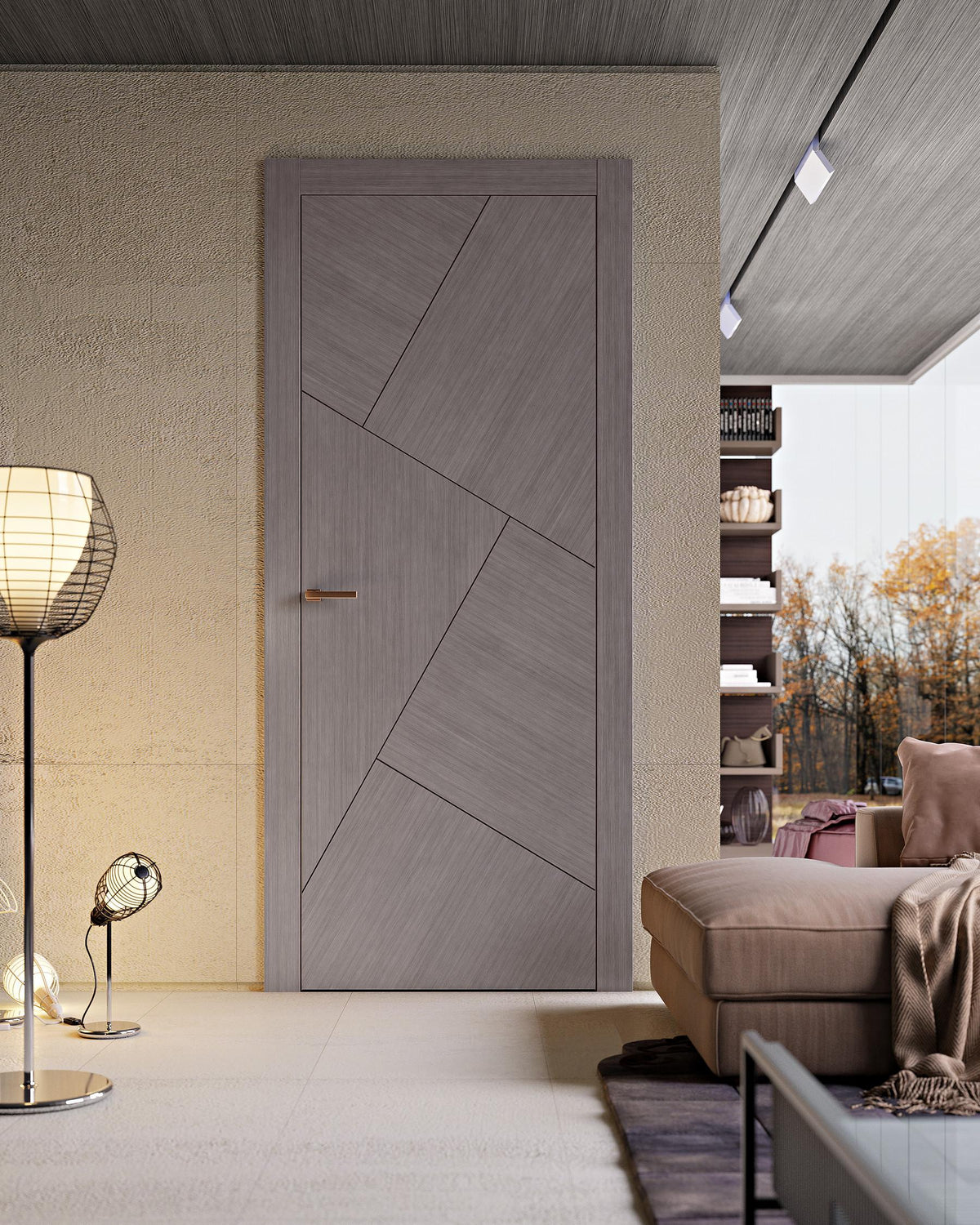 Porta in legno PAIL Intarsio Milano