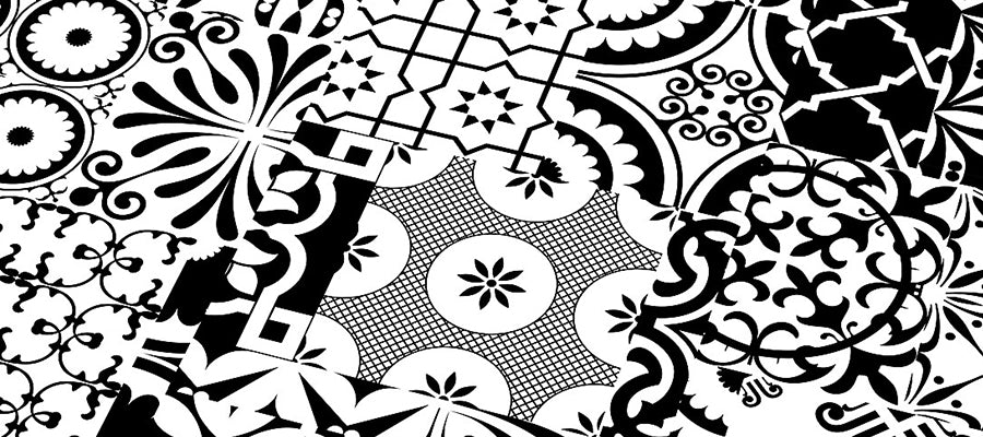Pavimento laminato Maioliche 32Q002 Black & White finitura MT